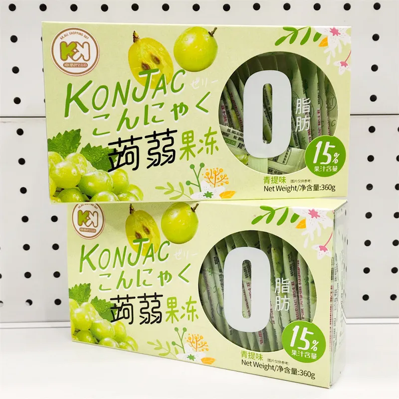 KK Juice Konjac Jelly, 360g Boxed Squeeze Jelly, Low-Calorie Meal Replacement, Drinkable Konjac Chewy Snack Detail image2
