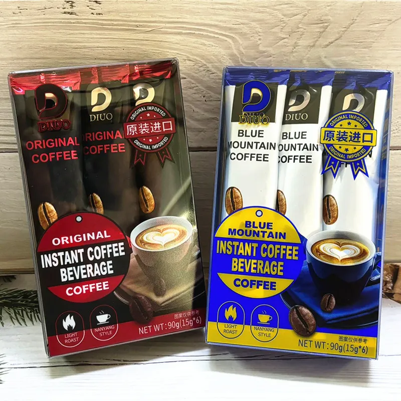 Imported Extra Strong Coffee, 6-Stick Pack, Creamy Original 3-in-1 Instant Coffee Powder, Portable Brewable Coffee Drink for Students Detail image6