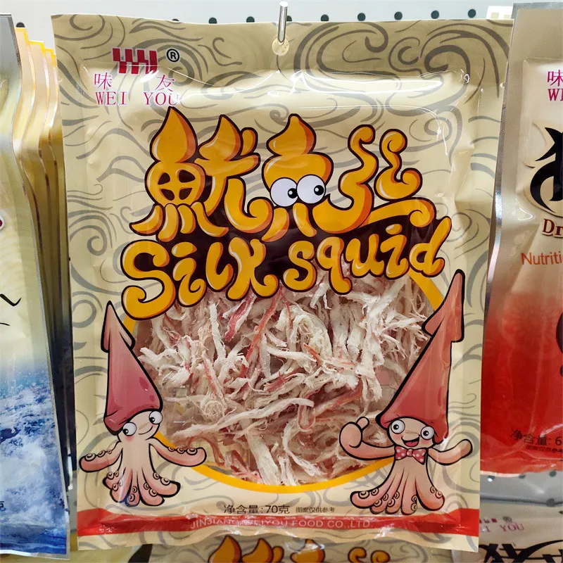 Weiyou Charcoal-Grilled Shredded Squid, Ready-to-Eat Hand-Torn Squid Strips, Tentacle Slices, Dried Seafood Snack Detail image11