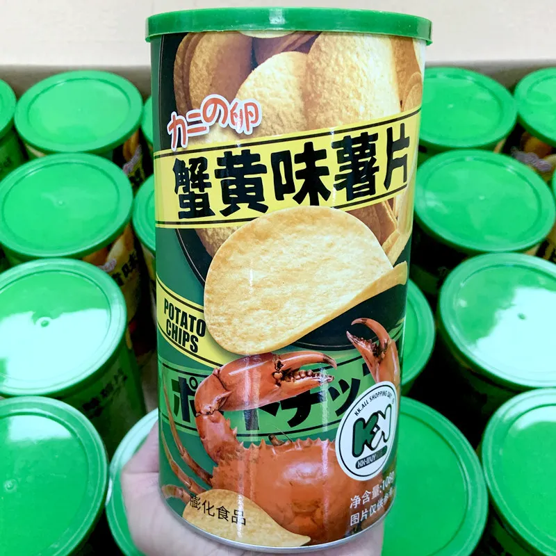 KK Canned Crab Roe Flavor Potato Chips