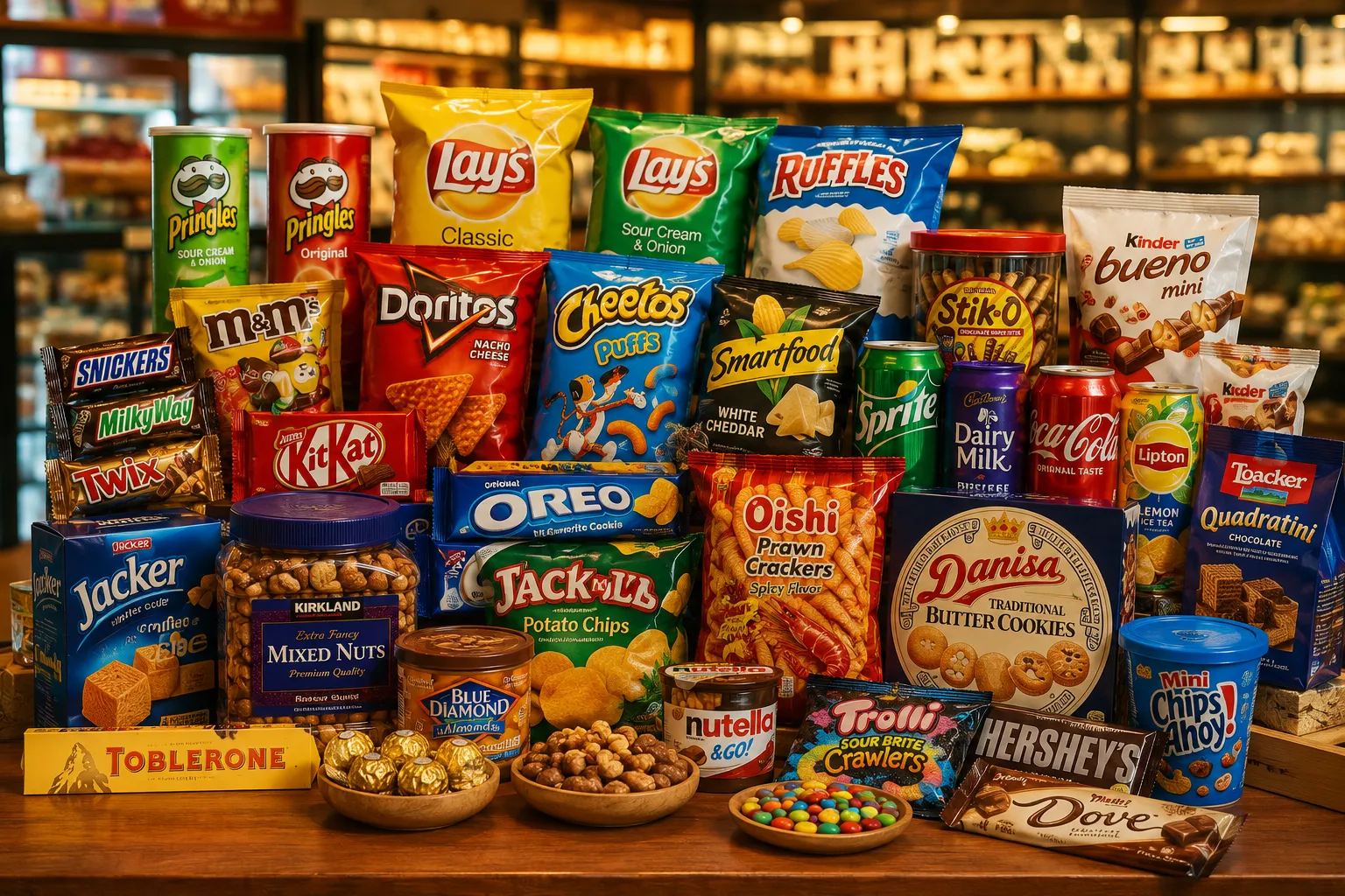Various Snack Products
